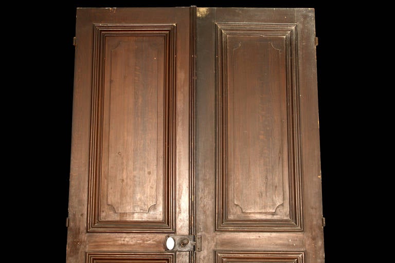 French Antique Large Oak Doors in the Louis XVI Manner For Sale