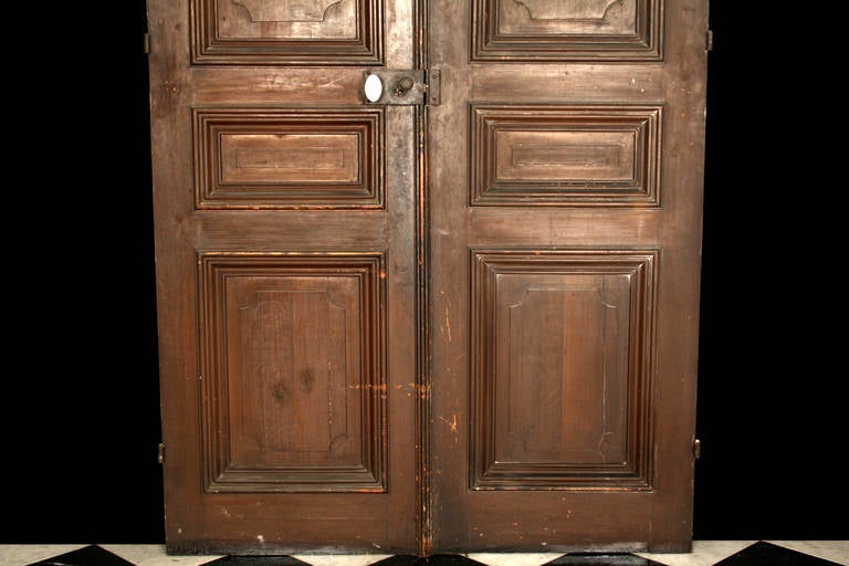 Antique Large Oak Doors in the Louis XVI Manner For Sale 1