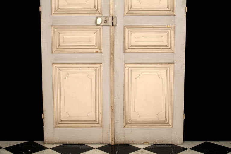 19th Century Antique Large Oak Doors in the Louis XVI Manner For Sale