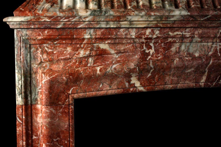 french bolection de versailles marble fireplace