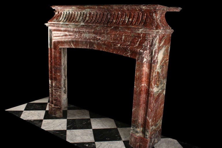 French An Antique Louis XIV ‘Bolection de Versailles’ Fireplace