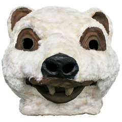 Vintage Polar Bear Masquerade Mask circa 1930s