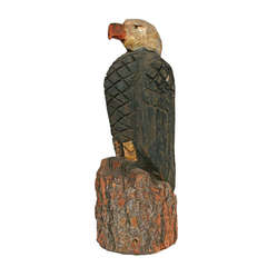 Vintage Majestic Folk Art Eagle Statue, circa 1960