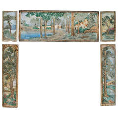 Compete Set of Claycraft Fireplace Tiles, circa 1925