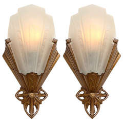 Pair of Art Deco Wall Sconces by J.C. Virden "Rayburn", circa 1933