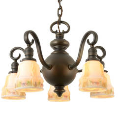 Elegant and Refined Colonial Revival Chandelier, circa 1920