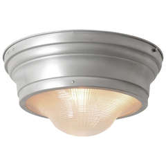 Industrial Flush Mount Fixture with Prismatic Lens by Perfeclite