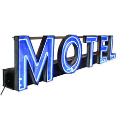 Eleven Foot Long Salvaged Motel Sign