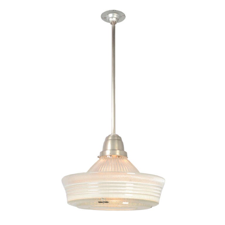 SemiDirect Holophane Correctalite Pendant at 1stDibs