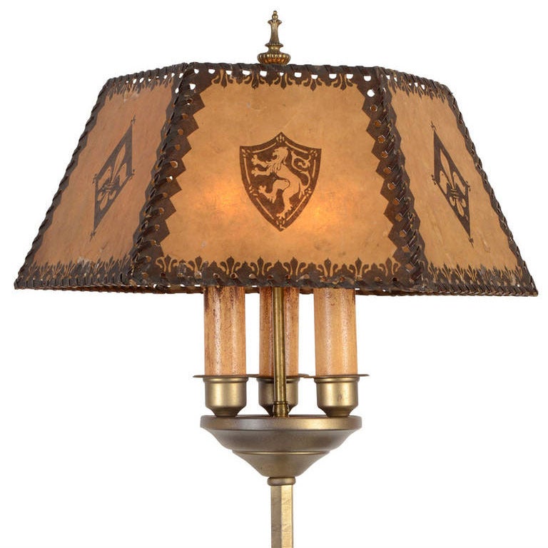 Impressive Heraldic Floor Lamp