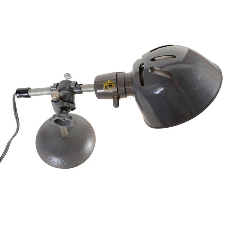 Midcentury O.C. White Task Lamp