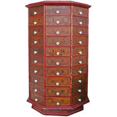 General Store Revolving Nut and Bolt Cabinet