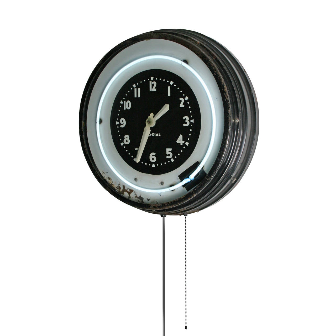 Large Art Deco Glo-Dial Neon Clock C1930's