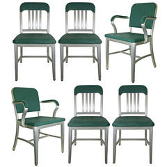 Set of 6 Early GoodForm Office Chairs C1940