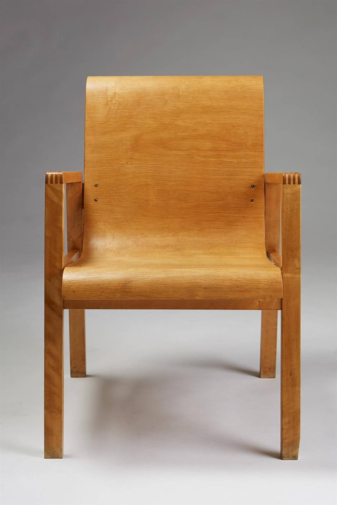 Scandinavian Modern Chair Designed by Alvar Aalto for Artek, Finland, 1950s