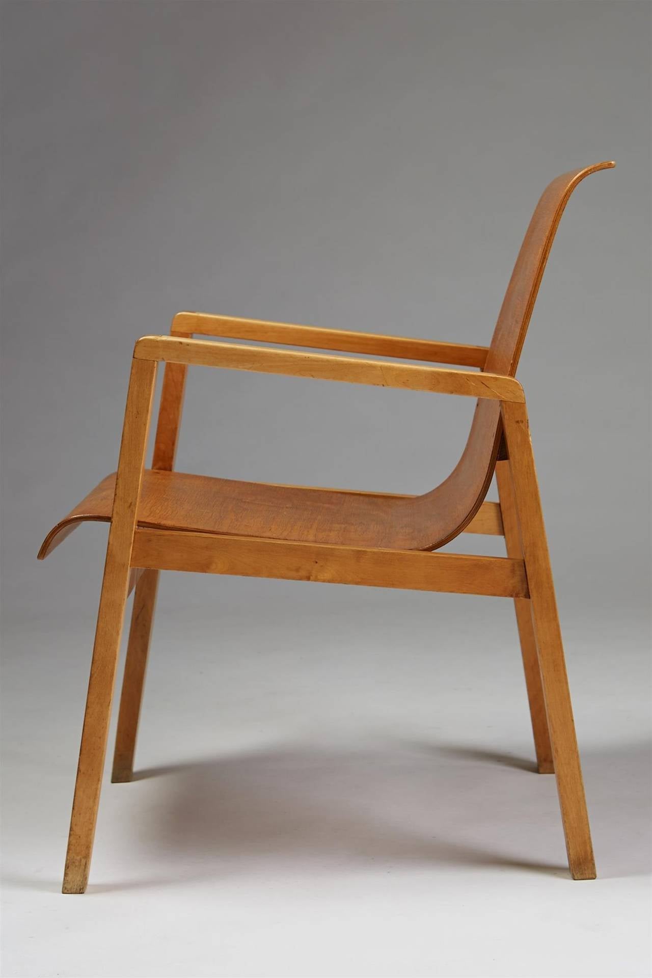 Mid-20th Century Chair Designed by Alvar Aalto for Artek, Finland, 1950s