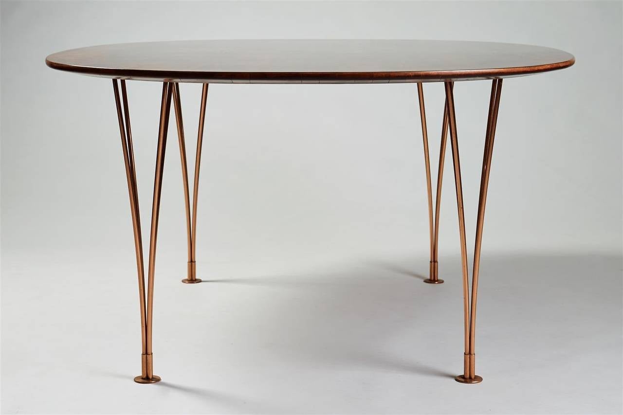 Table Designed by Bruno Mathsson and Piet Hein, Karl Mathsson, Sweden, 1964 In Excellent Condition In Stockholm, SE