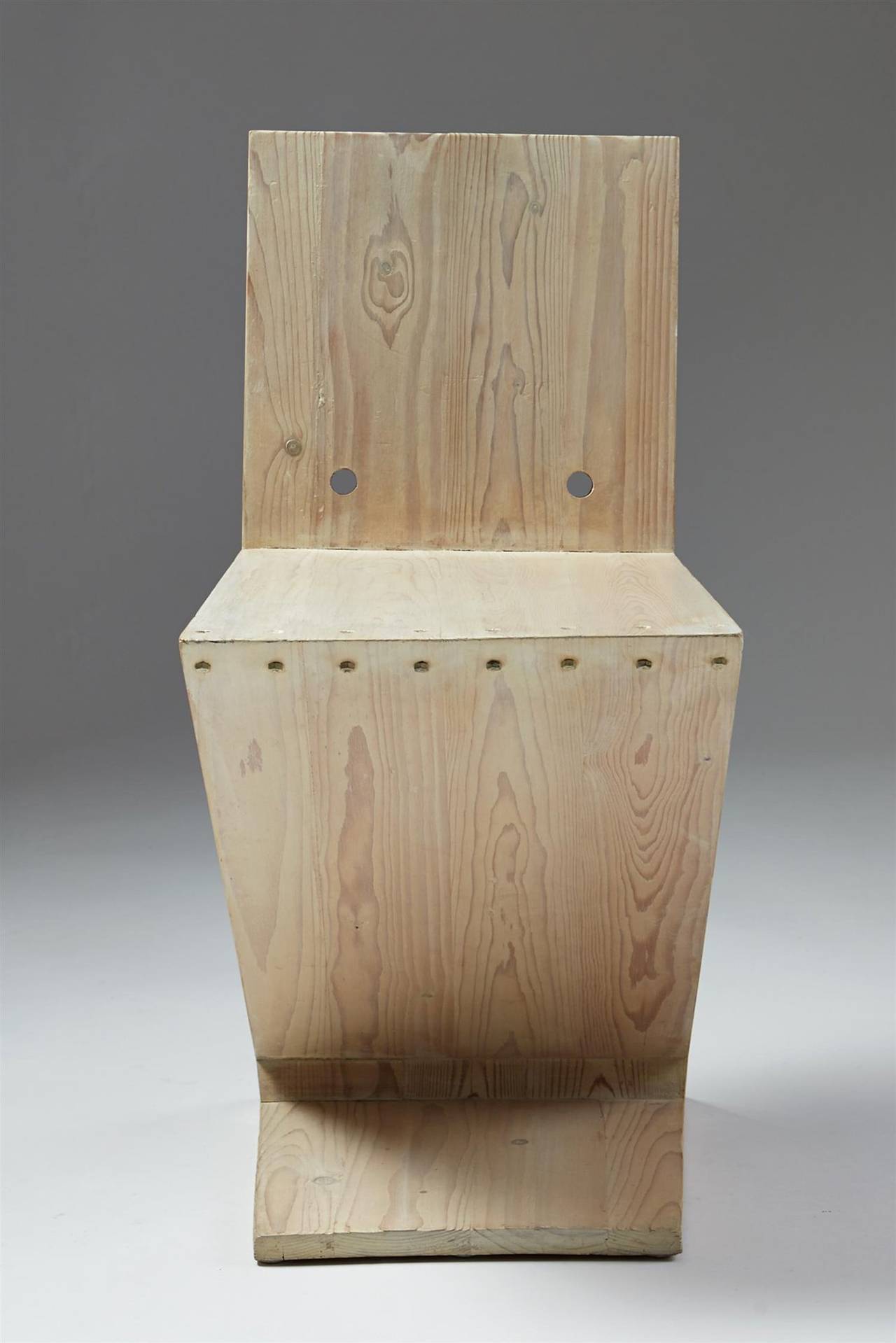 Mid-20th Century Zig Zag Chair Designed by Gerrit Rietveld for G.A. van de Groenekan, Holland