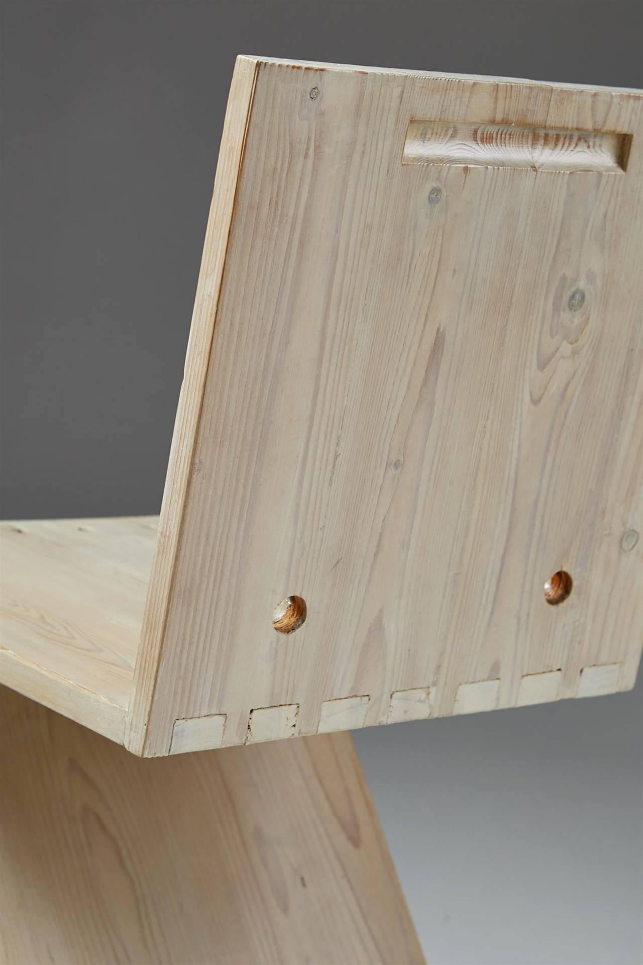 Zig Zag Chair Designed by Gerrit Rietveld for G.A. van de Groenekan, Holland 3