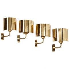 Set of Four Wall Lights Designed by Josef Frank for Svenskt Tenn, 1950s
