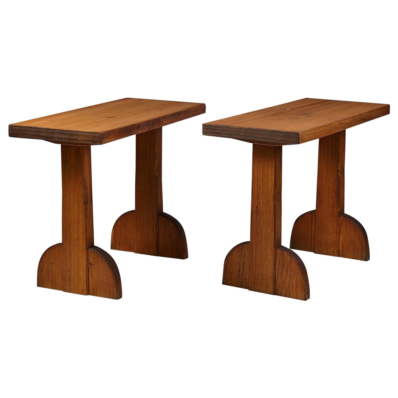 Console Tables Designed by Axel Einar Hjorth for NK, Sweden, 1932