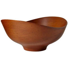 Wooden Bowl Designed by Finn Juhl for Kaj Bojesen, Denmark, 1950s