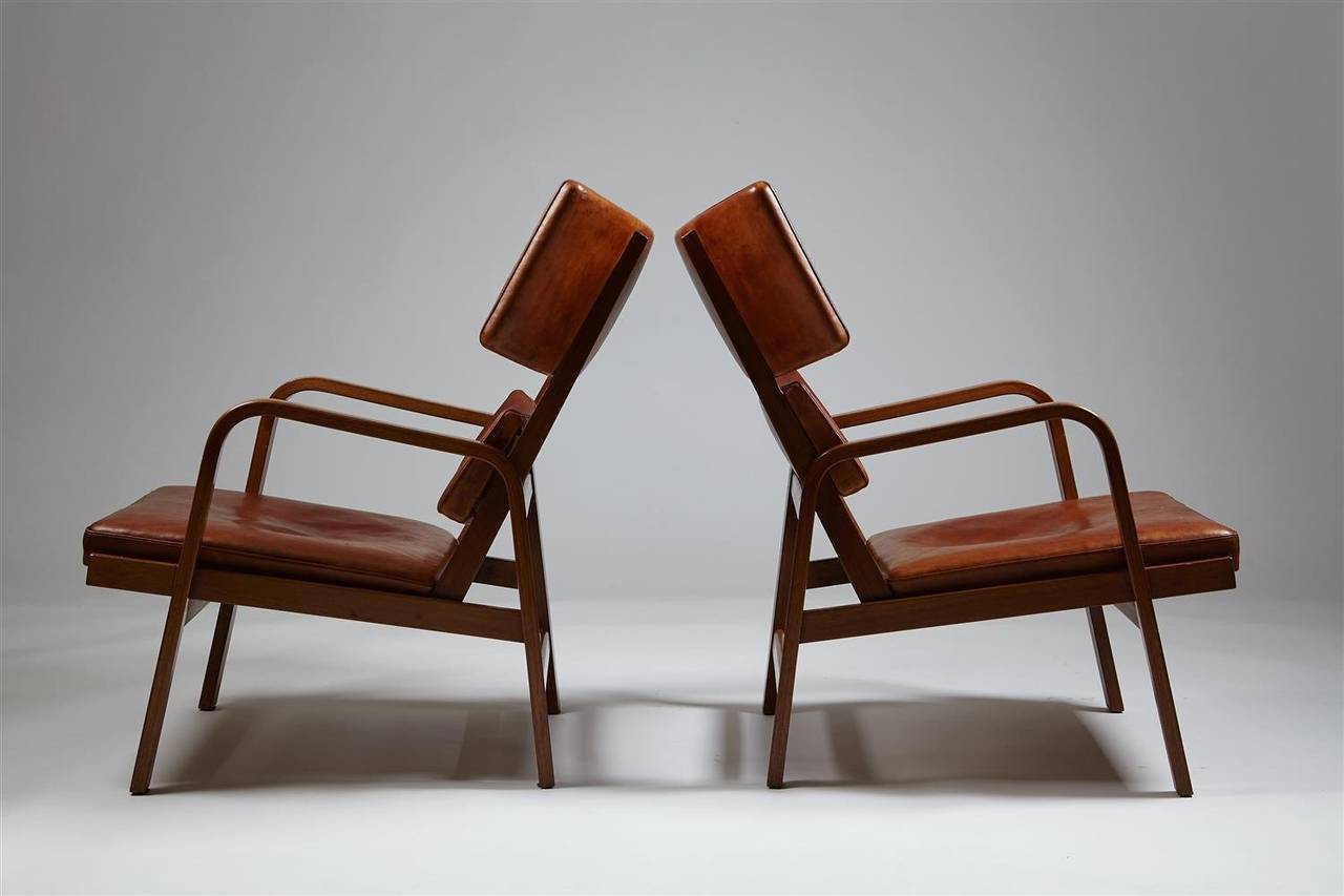 Scandinave moderne Fauteuils Designés par Magnus Stephensen, Danemark, 1963