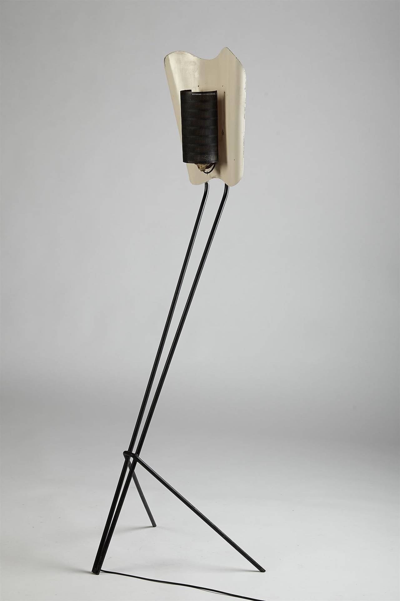 Floor Lamp Designed by Jacques Biny, France, 1950s