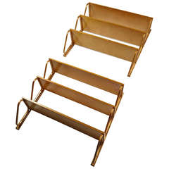 Set di scaffali disegnati da Alvar Aalto per Artek, Finlandia, anni '40