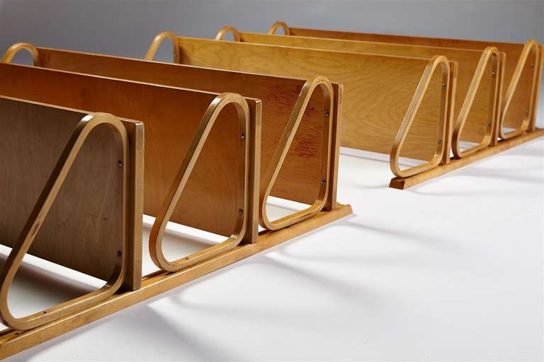 Mid-20th Century Set of Shelves Designed by Alvar Aalto for Artek, Finland, 1940s