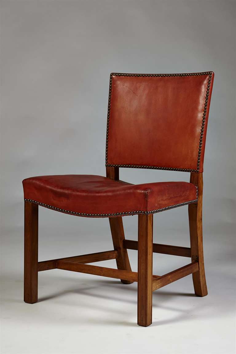 "The Red Chair" Designed by Kaare Klint for Ruud Rasmusen, Denmark