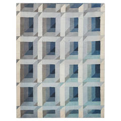 Vintage Textile Painting by Åsa Kummu, Sweden, 1989