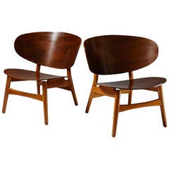 Shell Chairs Designed by Hans Wegner for Fritz Hansen, Denmark, 1950s 11