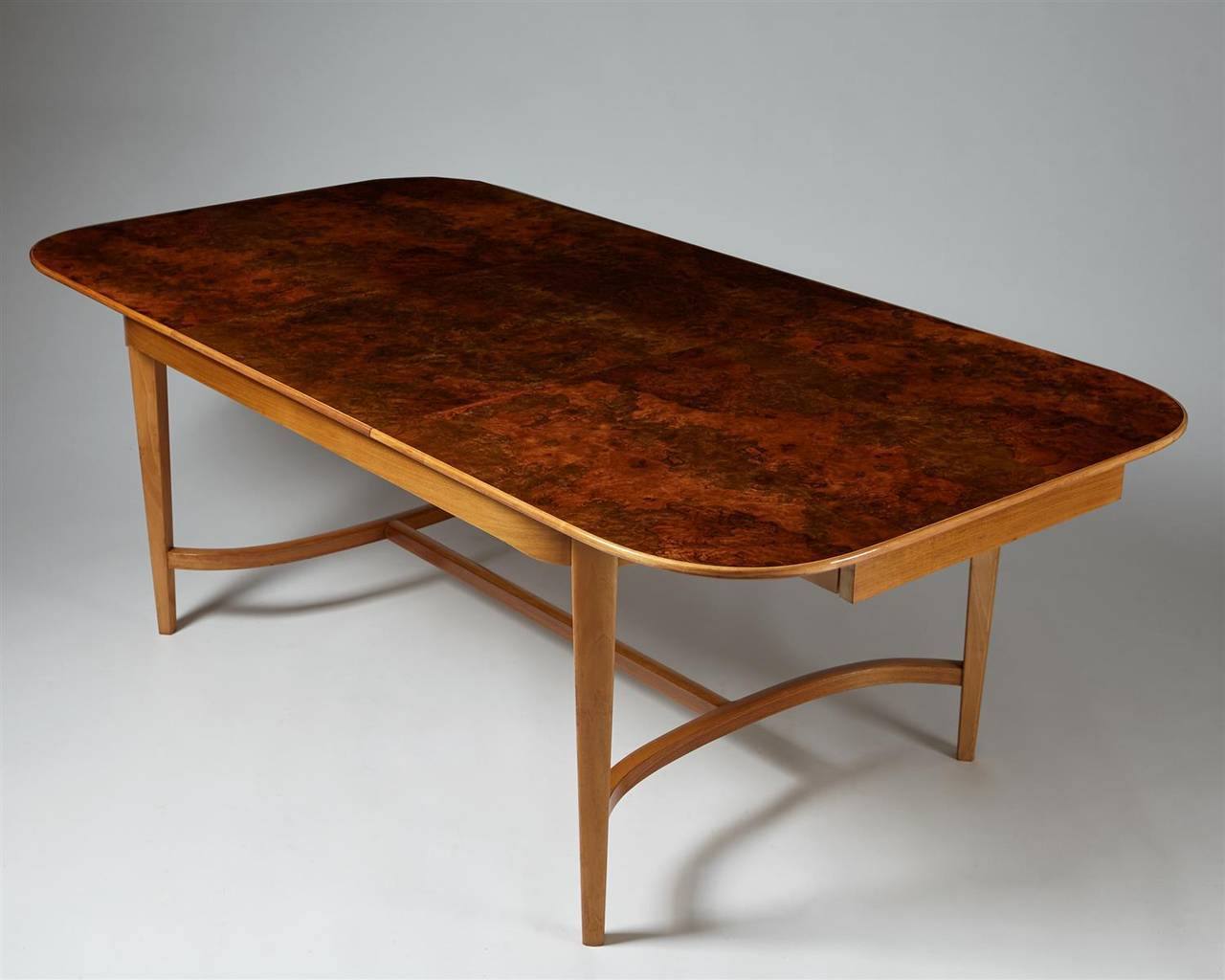 Scandinavian Modern Dining Table Designed by Josef Frank for Svenskt Tenn, Sweden 1950s