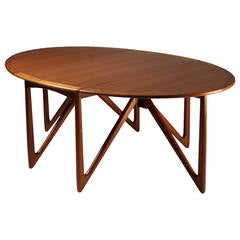 Dining Table Designed by Peter Hvidt and Olga Møllgaard Nielsen, 1950s 7