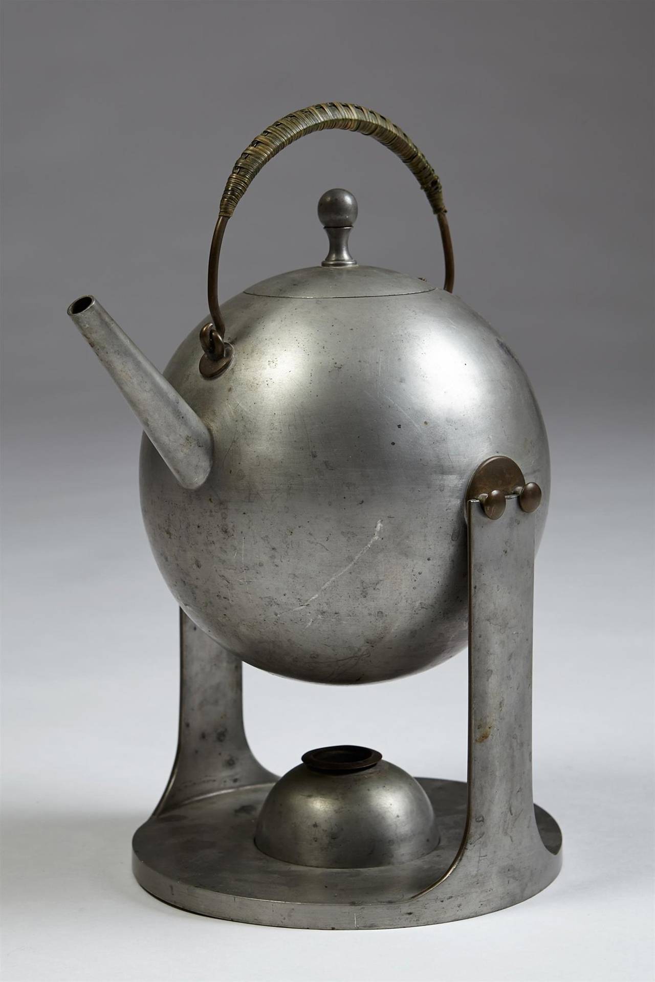 Teapot in pewter, anonymous for Svenskt Tenn, Sweden.