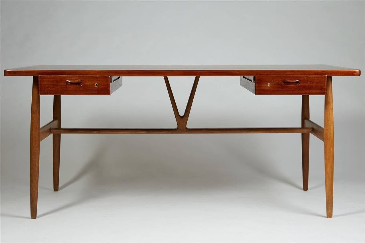 Desk Designed by Hans Wegner for Johannes Hansen, Denmark 1950