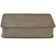 Svenskt Tenn pewter and brass cigarette box, 1950 11