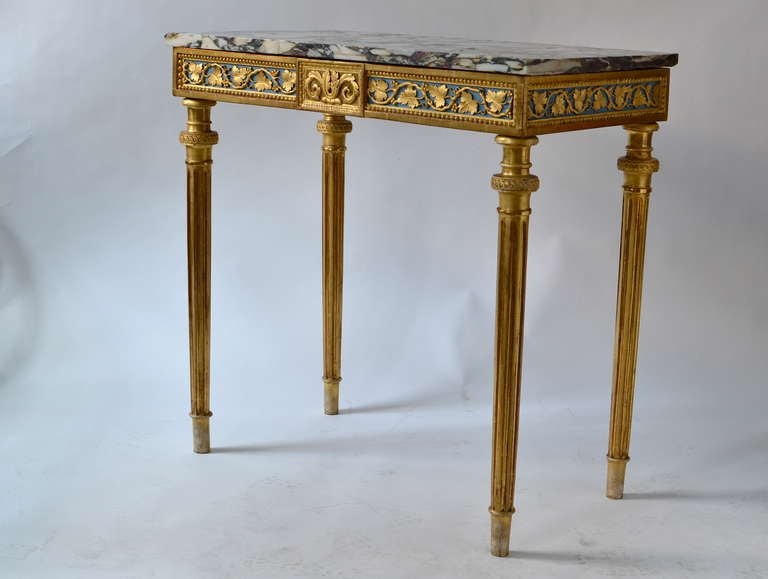 Swedish Important Pair of Gustavian Console Tables by Per Ljung, Stockholm circa 1790