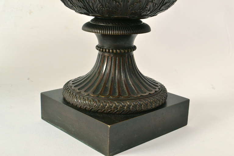 Pair of French Patinated Bronze Models of the Medici Vase, Early 19th Century 4