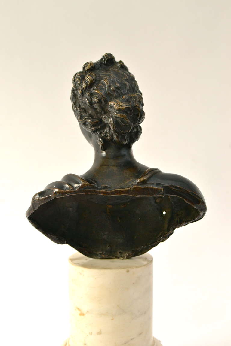 18th Century and Earlier Italian Bronze Bust of Venus, 18th Century