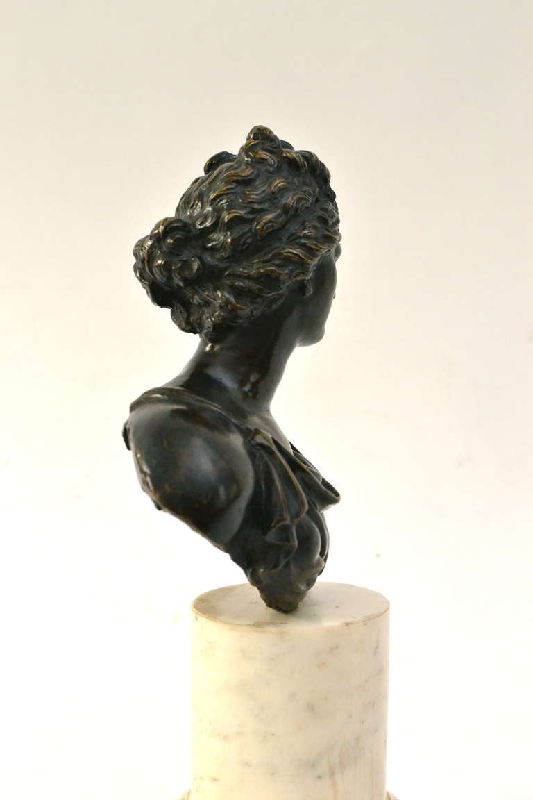 Italian Bronze Bust of Venus, 18th Century 1