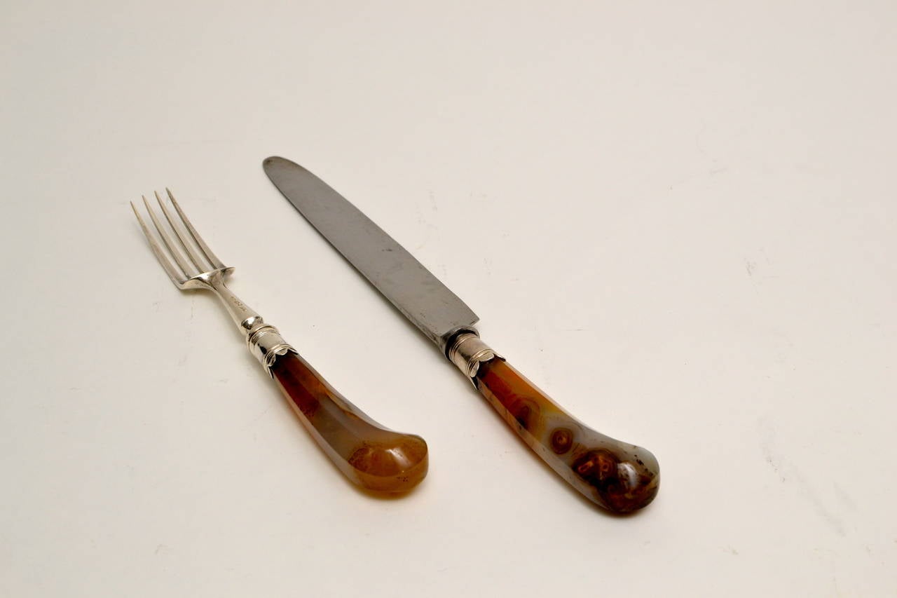 agate knife handle