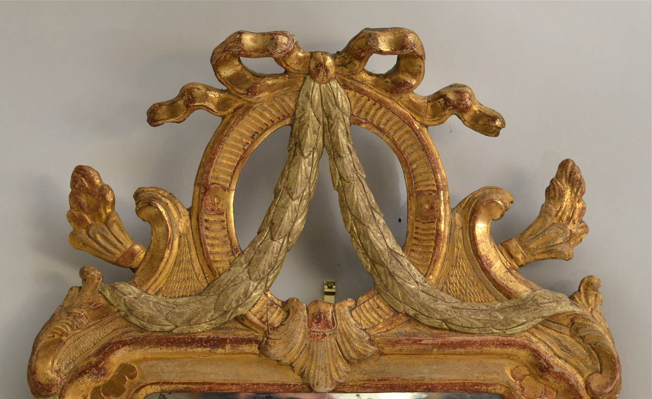 Swedish Gustavian Giltwood Mirror Signed by Johan Åkerblad, circa 1776 In Good Condition In Stockholm, SE
