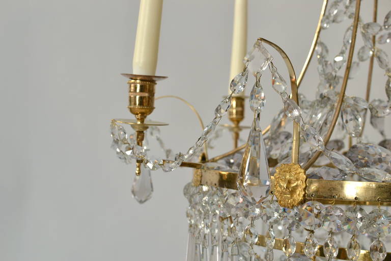 Swedish Gustavian Chandelier, circa 1790-1800