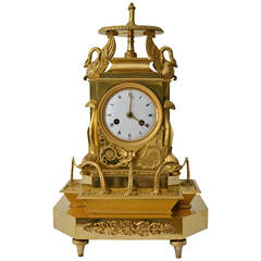 Empire Ormolu Mantel Clock, Early 19th Century France