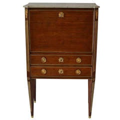 A Small Swedish Gustavian Mahogany Secrétaire circa 1790