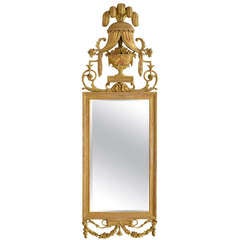 Danish Louis XVI Giltwood Mirror, circa 1790