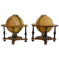 Important Pair of Terrestrial and Celestial Globes, Stockholm, 1759