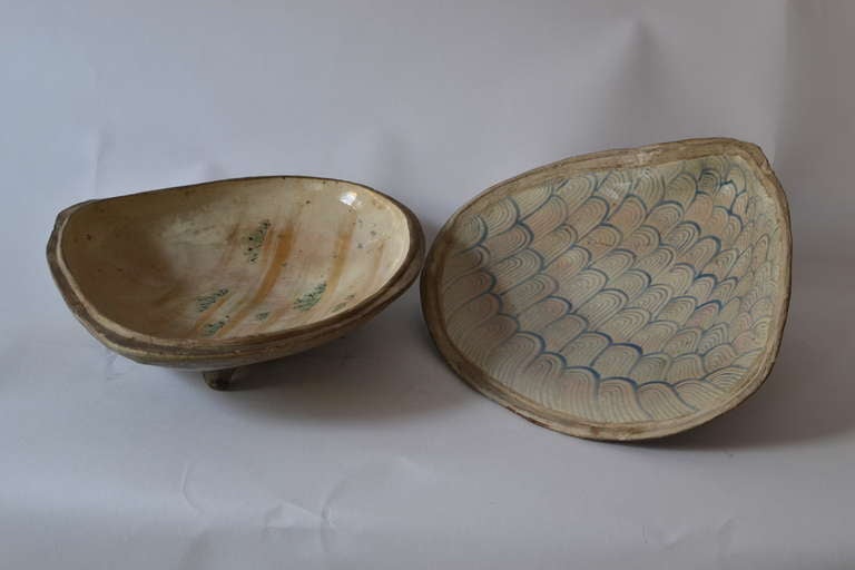 Large Japanese Ceramics Shell Shaped Box 3